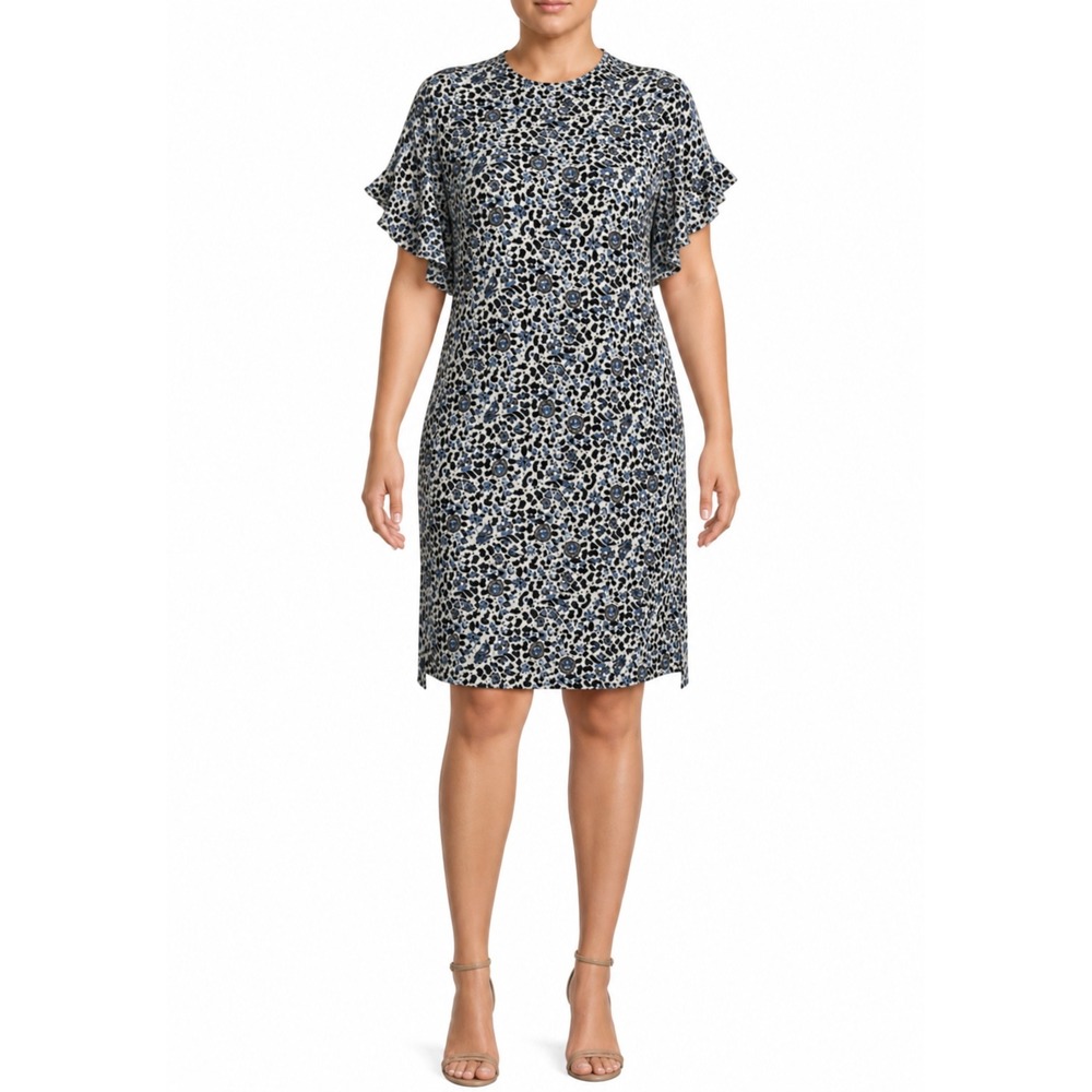 Zadig & Voltaire Rafix Soft Flowers Block Sheath Dress Sz L